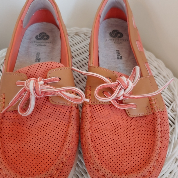 Clarks Shoes Cloudsteppers By Clarks Coral Brown Boat